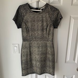 Sparkly stretchy cocktail dress Black with gold sparkles
